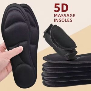 5D Memory Foam Insoles Soft Cushion for All-Day Comfort