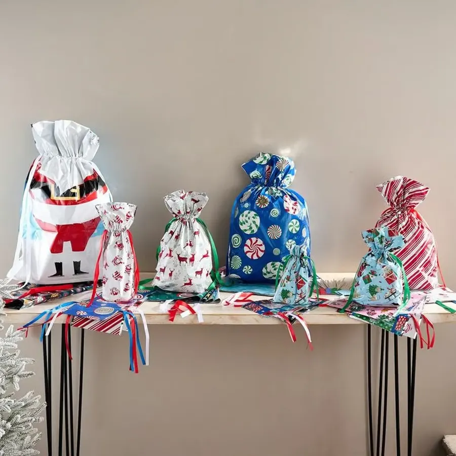 Christmas Sales 49 OFF-Drawstring Christmas Gift Bags Biodegradable - Image 3